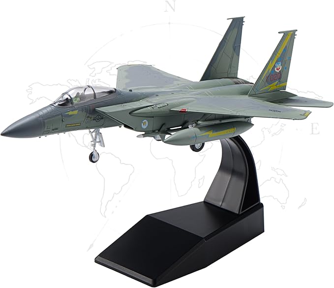 F-15A Eagle Die-cast Airplanes-1/100 Scale USAF Fighter Jet AF76-020 Metal Aircraft Model for Collector, Aviation Enthusiast-Premium Collectiable with Display Stand
