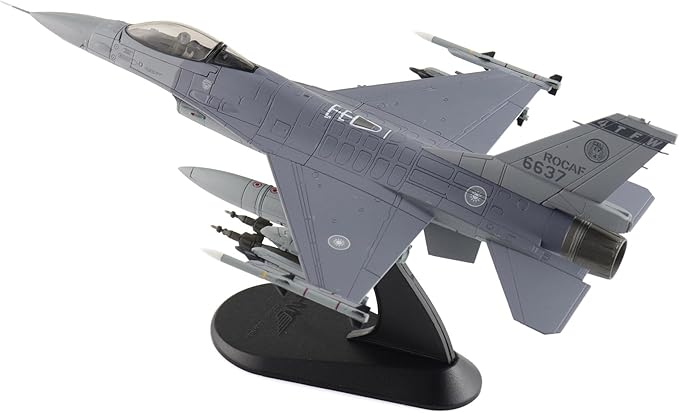 Hobby Master | 1:72 Scale Diecast Military Aircraft Replica | F-16V Fighting Falcon 6637, 22 TFG, ROCAF (w/6 x GBU-12) | Model HA38057