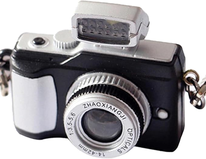 2Pcs Miniature Camera 1:4 Scale Mini Camera Prop Mini Camera Ornament Vintage Camera Model Digital Camera Mini Decoration Accessories Photography Props