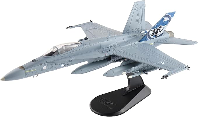Hobby Master | 1:72 Scale Diecast Military Aircraft Replica | F:A-18C Finnish Ari Force RIAT 2023" HN-411, Finnish Air Force, RAF Fairford, July 2023 | Model HA3582