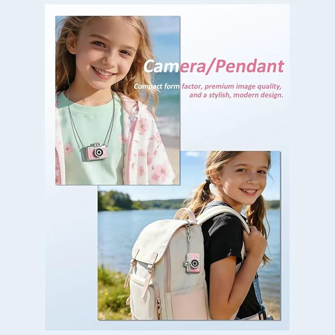 Mini Keychain Digital Camera Retro Mini Digital Video Camera Small bodycam 1080P FHD Recording with 0.96" IPS Screen with 6 Retro Filters AVI Format-Ideal for Phone Transfer (Green, 32GB)