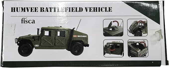 fisca 1/18 Scale Model Car Metal Diecast Military Armored Vehicle Battlefield Truck