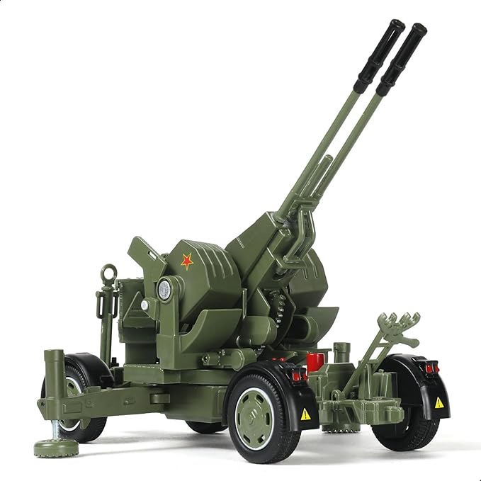 1/35 Anti - Aircraft Guns Military Simulation Model Air Defense Weapon 360° Rotatable Model Kit with Display Stand Collection or Gift for Adults