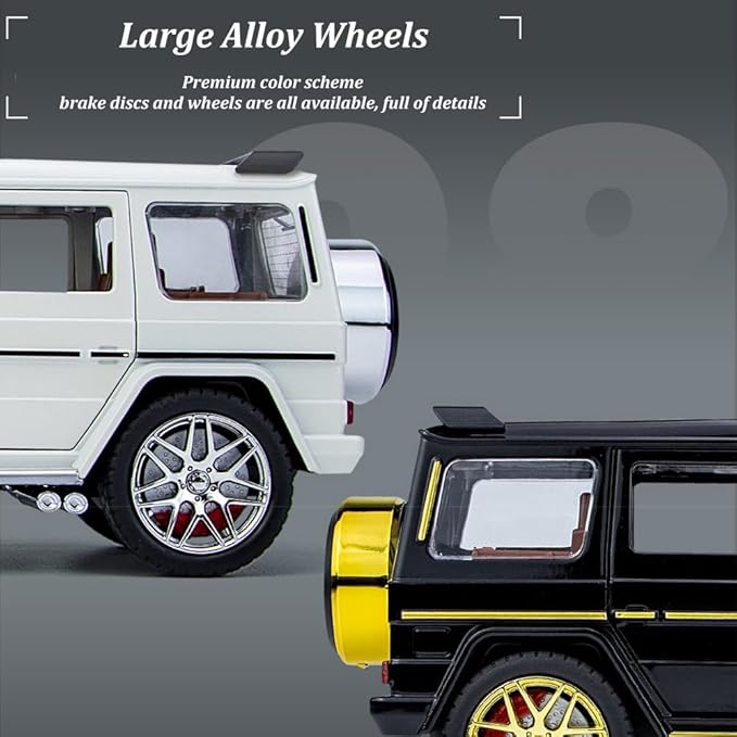 EROCK 1/24 Die-Cast Car Model Collectible Benz G63 AMG Model Car with Lights and Sound, Alloy Pull Back Toy car Toy Vehicle for Adult Boys Girls Gift