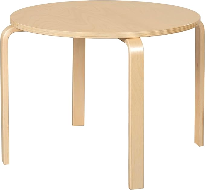 Bentwood Kids Table and Chairs Set, Kids Furniture, Natural, 5-Piece