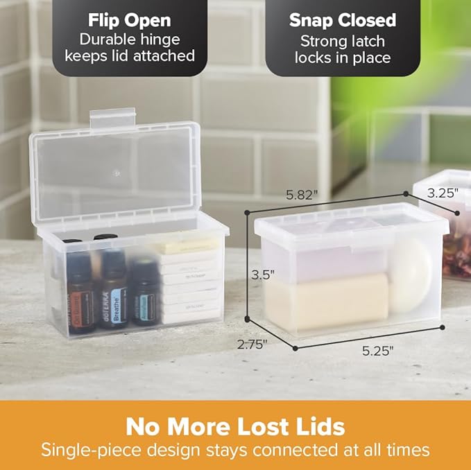 Bostitch Konnect Nest Clear Boxes, Stacking, Index