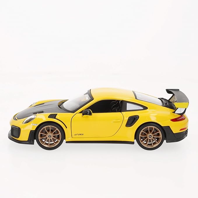 Maisto 1:24 Scale Special Edition 2018 Porsche 911 GT2 RS Diecast Vehicle - Yellow/Black
