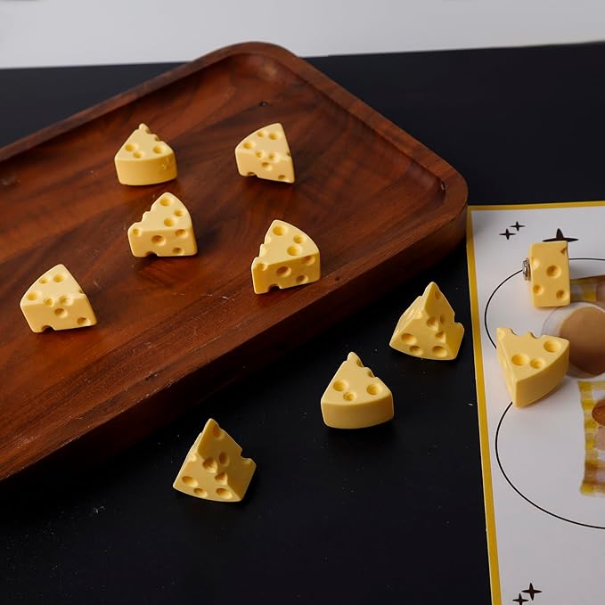 10 Pcs Cheese Refrigerator Magnets Perfect for Displaying Photos Notes Menus Schedules and Postcards on Refrigerators School Lockers Magnetic Whiteboards and Other Metal Surfaces
