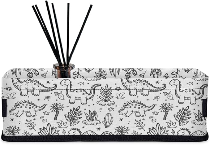 Animal Dinosaurs Bathroom Storage Baskets Waterproof Bathroom Counter Organizer Decorative Toilet Paper Storage Basket for Organizing for Bathroom Living Room Decor