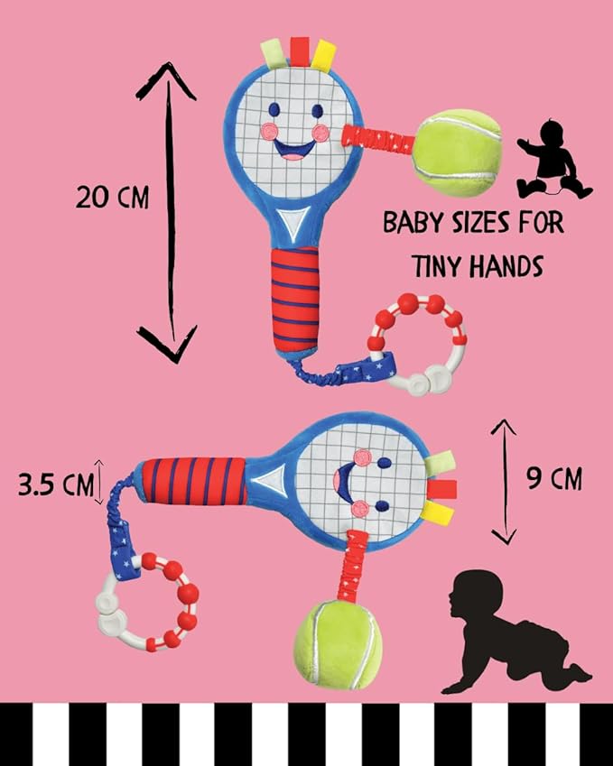 Tennis Racket for Babies | Soft Plush Sensory Tennis Racket for Babies