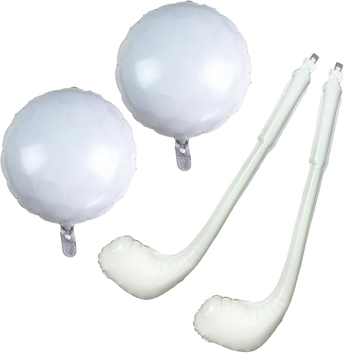 4 Pieces Golf Foil Aluminum Balloons Giant Golf Birthday Party Supplies Decorations