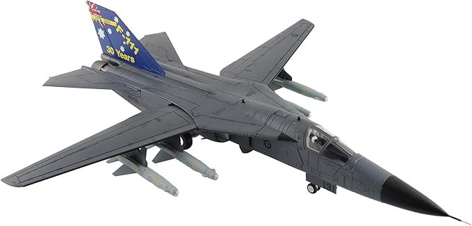 Hobby Master | 1:72 Scale Diecast Military Aircraft Replica | F-111C Pig A8-131, Raaf 1973-2003" (with 4 x AGM-142) | Model HA3033