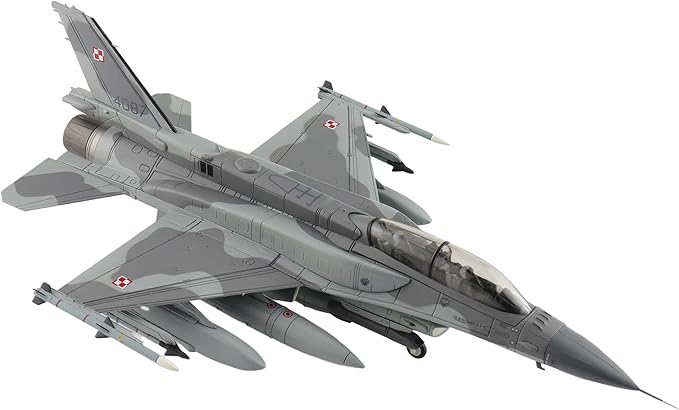 Hobby Master | 1:72 Scale Diecast Military Aircraft Replica | F-16D Polish Air Force Red Flag 4087, 31. Baza Lotnictwa Taktycznego, Alaska, June 2012 | Model HA38041