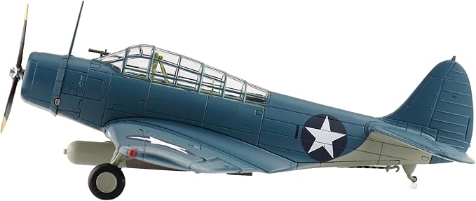 Hobby Master | 1:72 Scale Diecast Military Aircraft Replica | TBD-1 Devastator Battle of Midway Black 1, Lt Cdr EE Lindsey, VT-6, USS Enterprise, 4th June 1942 | Model SM8012