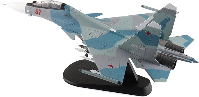 Hobby Master | 1:72 Scale Diecast Military Aircraft Replica | Su-30SM Red 57/RF-61768, Russian Air Force, 2018 | Model HA9512