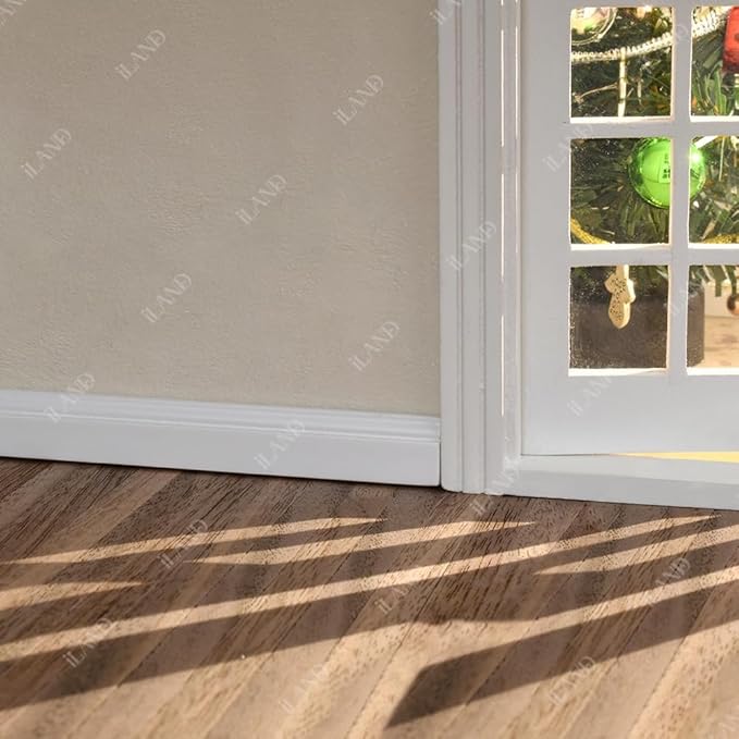 iland Dollhouse Decor, Dollhouse Wallpaper on 1/12 1/6 Scale, Thickened Wall Covering with Texture of Diatom Effect (Cream Yellow Diatommud Texture)
