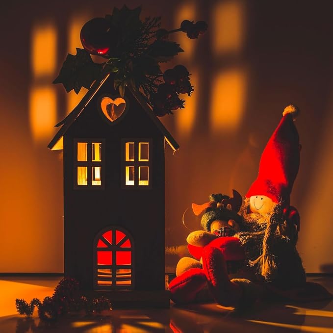 30pcs Miniature LED Lights, Warm White & Cool White Mini Electric Micro Tiny Small Lights Battery Operated with 15pcs Batteries for Crafts Dolls House Paper Lantern Decoration Dollhouse Accessories