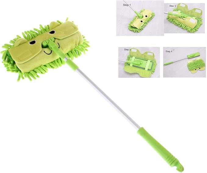 Xifando Kid's Housekeeping Cleaning Tools Set-Kids Cleaning Set 5 Piece -Pretend Play Home Cleaning Kit, Include Mop,Broom,Dust-pan,Duster Brush,Towel