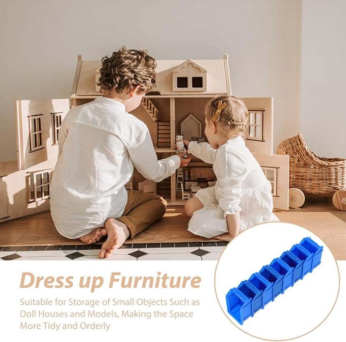 BESPORTBLE 8Pcs Mini Storage Baskets Plastic Crates for Dollhouse Accessories Miniature House Decor Tiny Basket Organizers for Craft and Mini Ornaments