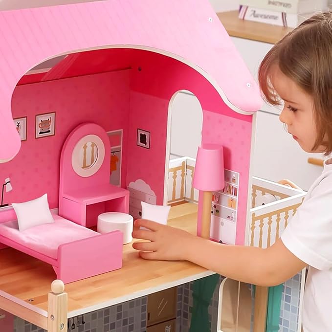 6Pcs Dollhouse Cozy Decorations Soft Stylish Dollhouse Accessories for DIY Mini House Decor