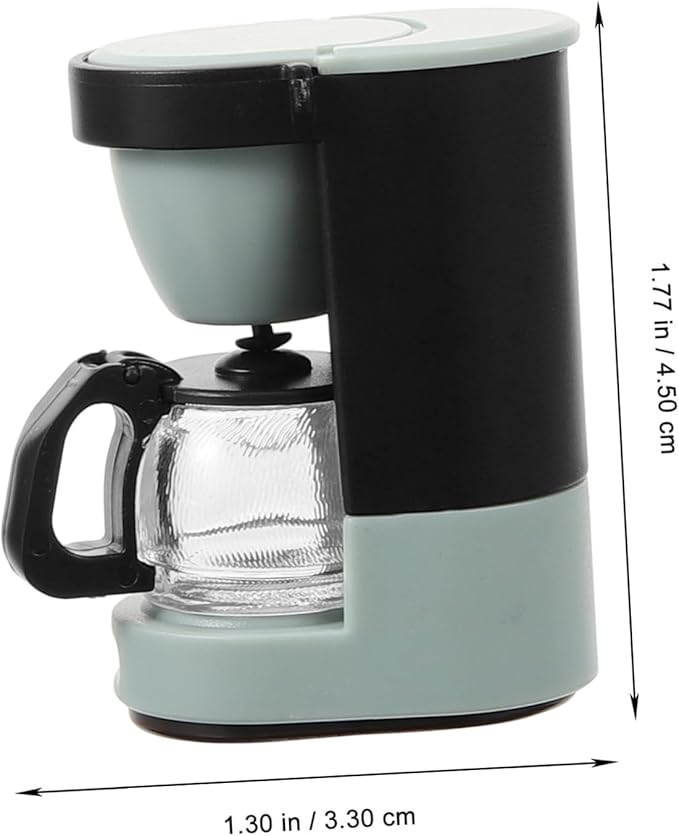SEWOART Miniature Coffee Maker for Dollhouse Scale Coffee Machine Accessory for Scene Decoration Addition to Tiny House Ornaments and Crafts