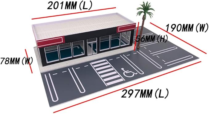 Outland Models Scenery for Model Cars Dealership/Display Showroom 1:64 S Scale