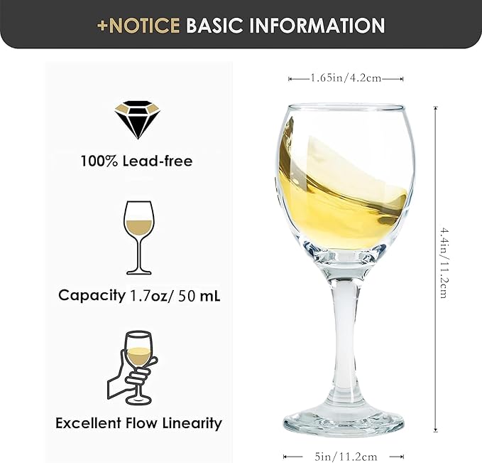 Limoncello Glasses Shot Glasses with Stem, Cordial Glasses Port Wine Glasses 3 oz/90ml (set of 18)
