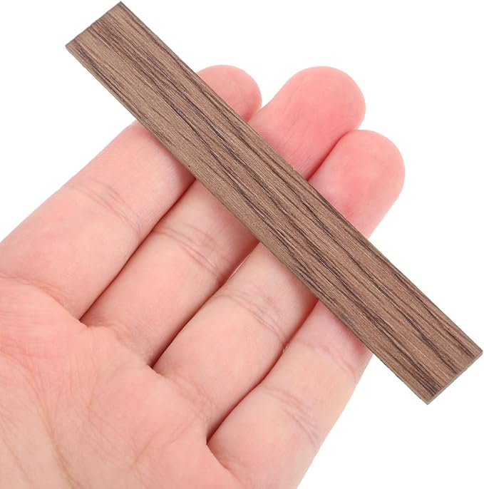 Totority Miniature Dollhouse Flooring 40 Pieces Faux Wood Grain Floorboards 3.93X0.59 Inch Mini House Accessories for 1 12 Scale Model Room Decoration and Kids Bedroom Accessories