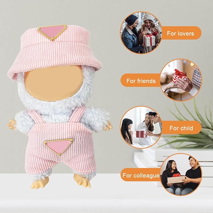 Clothes for Lububu 17cm Dolls(NO Doll) Outfit with Accessories Suit Cute Stylish Dress Up Set