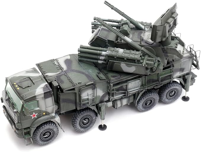 Panzerkampf | 1:72 Scale Military Diecast | Pantsir-S1 Ru Air Defense Weapon System | Tri-Colour Camouflage | Model 12216PA