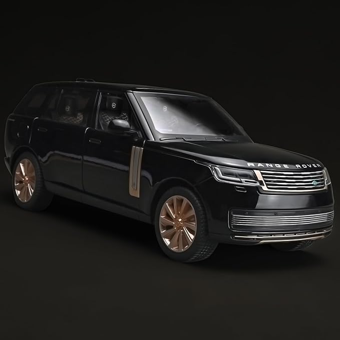 Car Toys for Boys 1/18 Diecast Cars Compatible with Land Rover Range Rover Model Car Kits Collection,Metal Off-Road SUV Toy Car with Light and Sound,Cars for Kids Ages 3-5（Black）