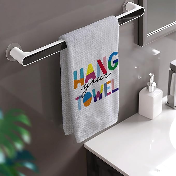 HIWX Kids Hand Towels, Toddler Bathroom Decor, Boho Colorful Hand Towels for Bathroom & Kitchen, 16×24 Inches (White2)