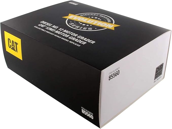 Diecast Masters 1:50 Caterpillar Diesel No. 12 and 12M3 Motor Grader, Evolution Series Cat Truck | Scale Model Collectible Construction Trucks Truck, 85560