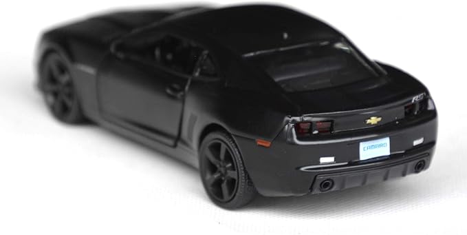 Tianmei 1:32 Scale Supercar Styling Alloy Die-Cast Car Model Collection Decoration Ornaments, Kids Play Vehicle Toys with Pull Back Action and Open Doors (Camaro - Black)