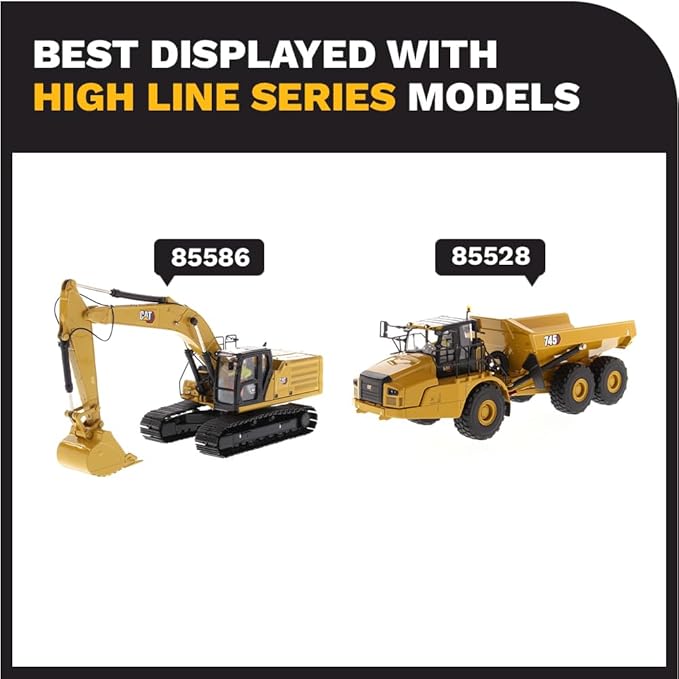 Diecast Masters 1:50 Caterpillar 330 Next Generation Hydraulic Excavator | High Line Series Cat Trucks & Construction Equipment Scale Model Collectible 85585