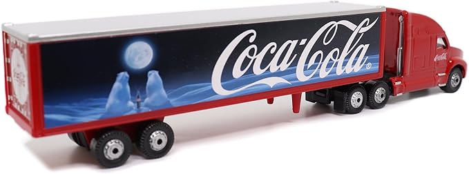 Motor City Classics Bears and Moon Long Hauler (1:87 Scale), White/Blue