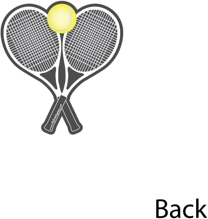 Big Dot of Happiness You Got Served - Tennis - Tennis Ball Decorations DIY Baby Shower or Birthday Party Essentials - Set of 20