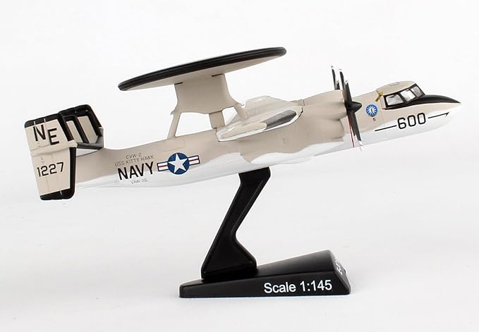 Daron Worldwide Trading Postage Stamp USN E-2C Hawkeye 1/145 Vaw-116 Sun K Airplane Model