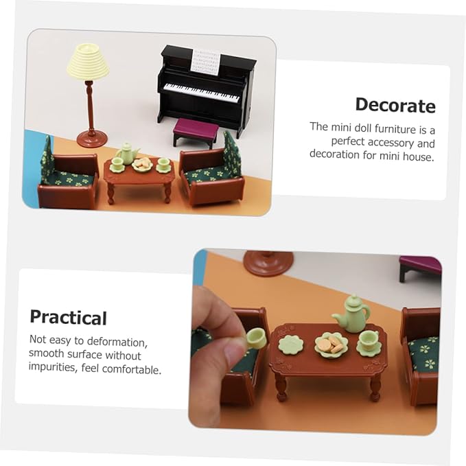 Kisangel 1set Realistic Miniature Dollhouse Furniture Decorative Mini House Accessories for Crafts and Projects and Stylish Mini Decor for Home Landscaping and Doll Scenes