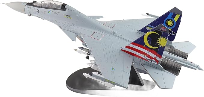 Hobby Master | 1:72 Scale Diecast Military Aircraft Replica | Su-30MKM M52-14, TUDM, Lima 2013 | Model HA9508