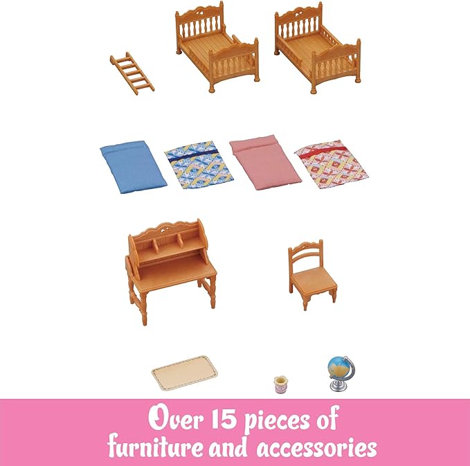 Calico Critters Children's Bedroom Set, Paper, Multicolor