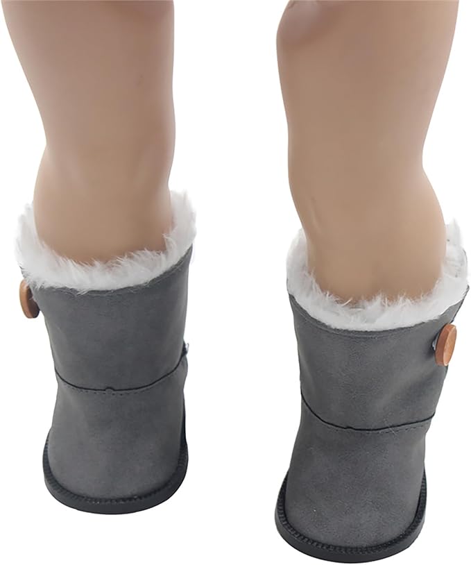 MSYO 19 Pcs Doll Shoes & Accessories for 18 Inch Dolls,7 Pairs Seasonal Styles with Doll Snow Boots/Sandals/Sequins/Shoes/ Socks/Glasses,Non-Slip Pretend Play Gift for Girls (Fits Standard 18 Dolls)