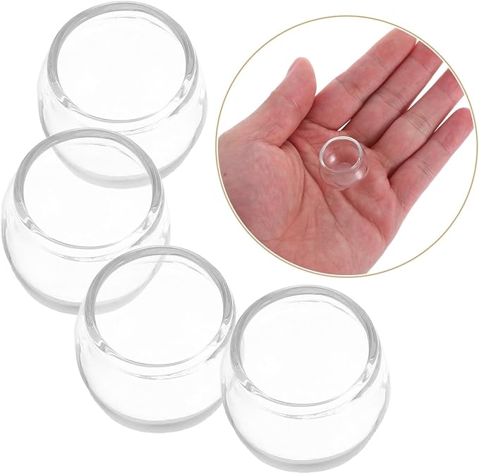 ibasenice Mini Glass Fish Tank 6Pcs Set 0.94 Inch Transparent Dollhouse Accessories Miniature Fish Bowls for DIY Crafting and Creative Decor