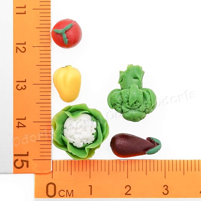 Odoria 1/12 Miniature Fruits and Vegetables Dollhouse Decoration Accessories