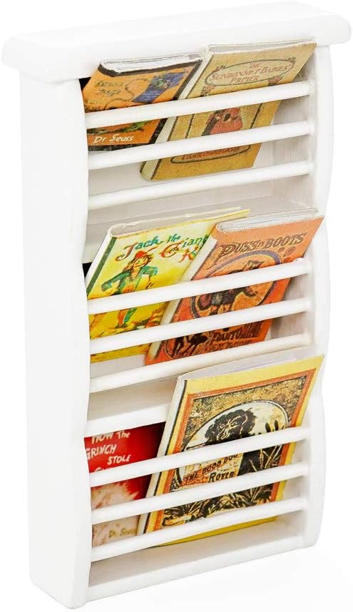 Odoria 1/12 Miniature Magazine Holder Dollhouse Decoration Accessories, White