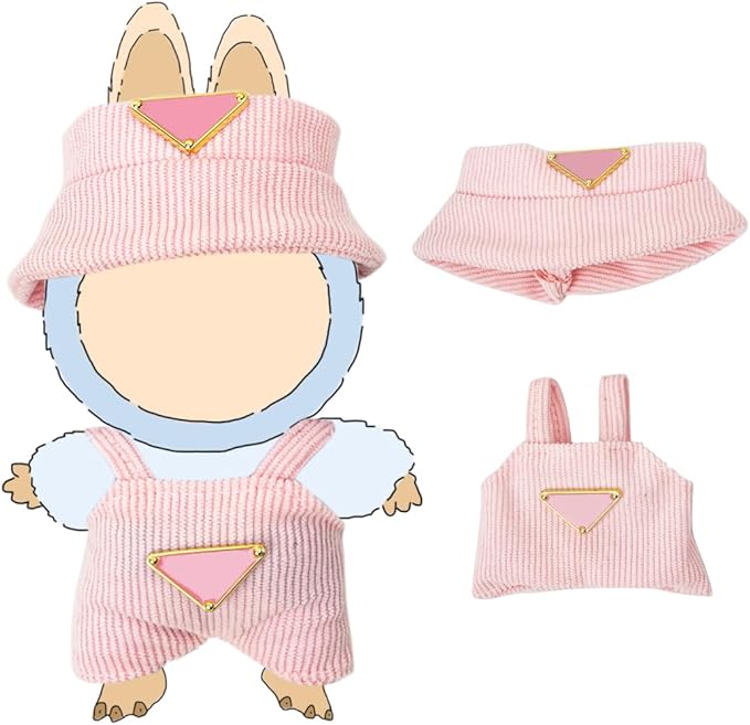 Clothes for Lububu 17cm Dolls(NO Doll) Outfit with Accessories Suit Cute Stylish Dress Up Set