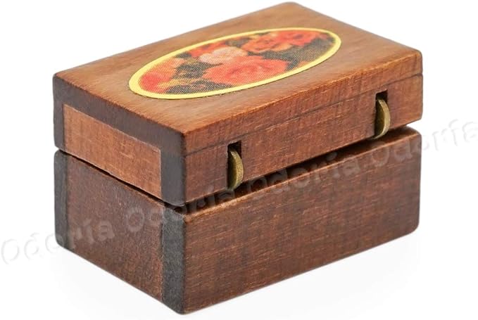 Odoria 1/12 Miniature Jewelry Box Dollhouse Decoration Accessories, A