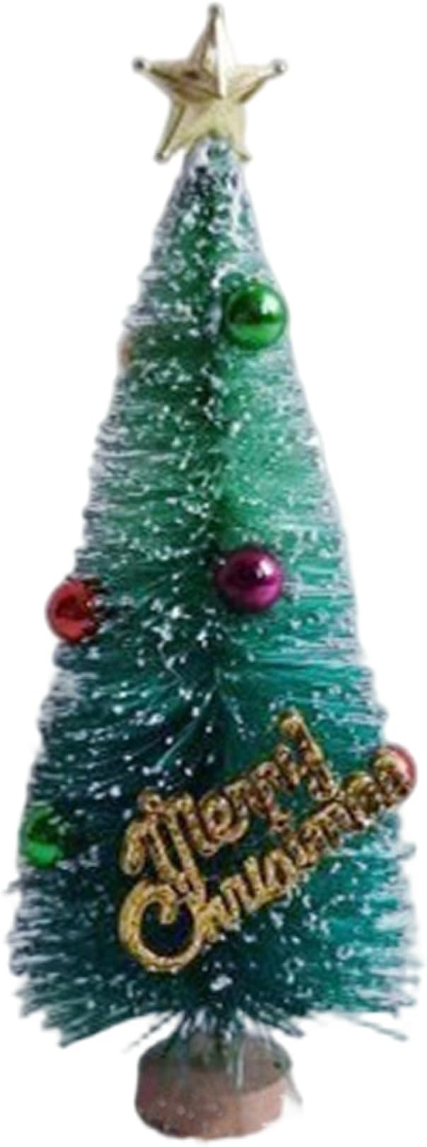 Miniature Christmas Tree 4.9in, 1/12 Scale Realistic Dollhouse Christmas Tree Desktop Ornaments, Dollhouse Accessories Miniatures 1 12 Scale Accessories