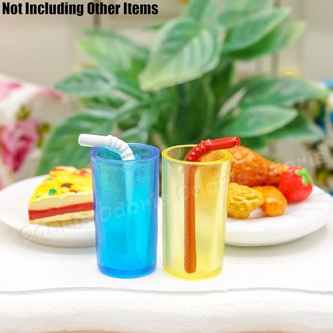 Odoria 1/12 Miniature Drinking Glasses 12Pcs Dollhouse Decoration Accessories