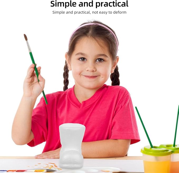 VICASKY 12PCS Christmas Foam Boots Polystyrene – Lightweight Festive White Foam Boot Ornaments for Holiday Decor, Christmas Crafts, Home Accents & Seasonal Projects